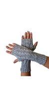 MODA LATINA - Fingerless knitted alpaca gloves