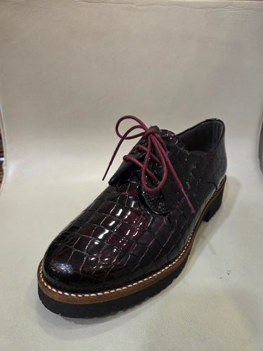 Pitillos 10771 Croc Burgundy Brogues