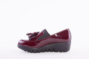 Wonders - Leather Loafer C-33342 with Tassel - Wine