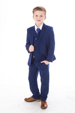 Vivaki Royal Blue 5 pce suit with spotted tie