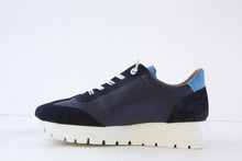 Wonders - RACER Leather A-2476 Navy/Sky Blue Trainers