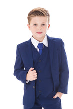 Vivaki Royal Blue 5 pce suit with spotted tie