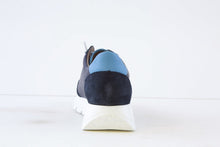 Wonders - RACER Leather A-2476 Navy/Sky Blue Trainers