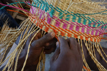 ASHANTI: Handcrafted Multicoloured Rectangular Bike Basket