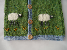 Julie Dillon Knitwear - Green Sheep Merino Wool cardigan