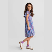 Minoti - 44650 Sequin Party Dress, Blue, A-Line Flared Sleeves