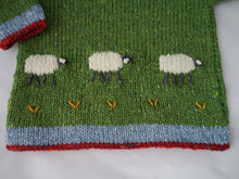 Julie Dillon Knitwear - Green Sheep Merino Wool sweater