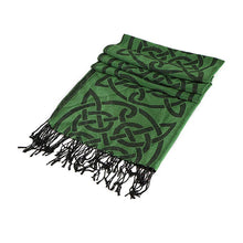 Celtic Ore Crafts - IRS-008A Celtic Trad Pashmina: Dark Green / 65cm x 190cm
