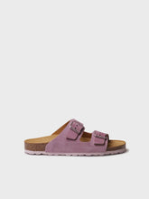Toni Pons -  Women's sandal in suede with buckle - GHANA-QT - Lavender