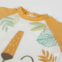 FS Baby - 16105 - Organic cotton t-shirt + shorts - Offwhite/orange