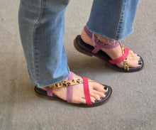 Soruka Astra Pink/Multi Leather Sandals 75011