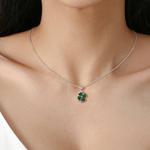 Celtic Ore Crafts - EIR-016P 4 Stone Green Clover Pendant Silver Plate: Silver / One Size