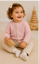 Cotton Socks - Baby Knit Cardigan | Ref. 316-2 • 100% Cotton: Pink