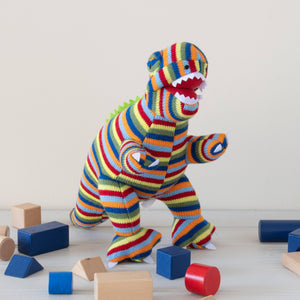 Best Years Knitted T-Rex - Bold Stripe BY4137NB
