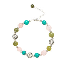 Celtic Ore Crafts - Bracelet Metal Shamrock Beads, Marble IRB-052B