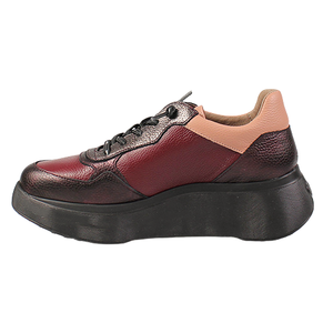 Wonders ROMA A-3630 Leather Trainers - Wine
