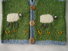 Julie Dillon Knitwear - Green Sheep Merino Wool waistcoat