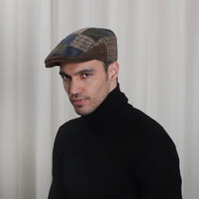 Celtic Ore Crafts - HAT-006 Countryman Tweed Cap Check Patchwork