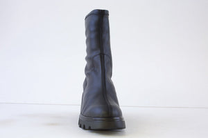 Wonders G-7017 Black Leather Sock Lightweight Boots