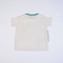 FS Baby - 16361 - Organic cotton t-shirt + muslin pants - Ecru/petrol blue