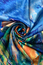 Fashion Scarf - Cezanne Post Impressionism On The Way to The Chateau Painting Print Art Scarf SC-3725
