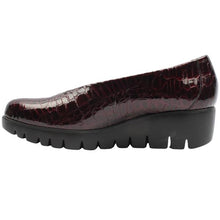 Wonders - FLY C-33100 Leather Shoes - Burgundy Croc
