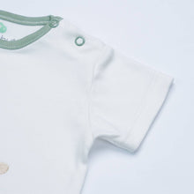 FS Baby - 16856 - Organic cotton - T-shirt + shorts - Offwhite/green