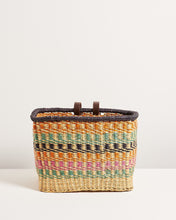 ASHANTI: Handcrafted Multicoloured Rectangular Bike Basket