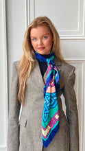 Celtic Ore Crafts - IRS-036B Polysilk Scarf Trinity Blue/ Pink
