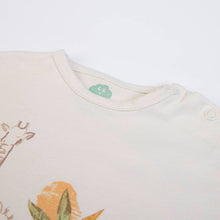 FS Baby - 16360 - Organic cotton t-shirt + shorts - Ecru/green