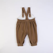 FS Baby - 16600 - Dungarees + t-shirt - Organic cotton  Offwhite/brown