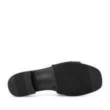 Oh! My Sandals 5890 Black Leather Sliders
