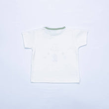 FS Baby - 16856 - Organic cotton - T-shirt + shorts - Offwhite/green