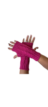 MODA LATINA - Fingerless knitted alpaca gloves