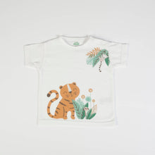 FS Baby - 16106 - Organic cotton t-shirt + shorts (waffle) - Offwhite/orange