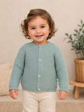 Cotton Socks - Baby Knit Cardigan | Ref. 316-2 • 100% Cotton: Green