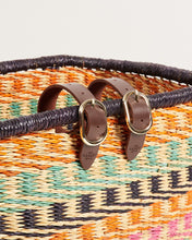 ASHANTI: Handcrafted Multicoloured Rectangular Bike Basket