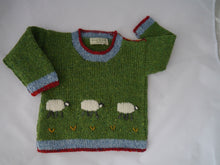 Julie Dillon Knitwear - Green Sheep Merino Wool sweater