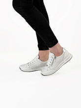 Ara Osaka 2.0 Sneakers Leather White/Silver H fit 12-24801