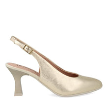 Pitillos 10521 Gold Leather Slingbacks