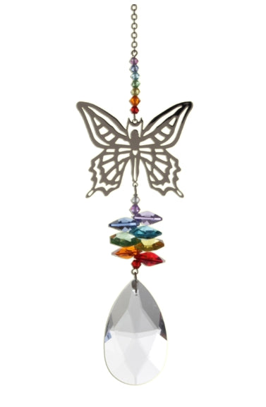 Large Crystal Fantasies Butterfly - Rainbow