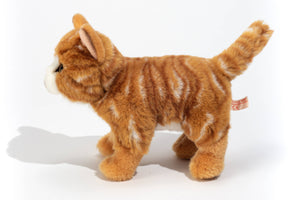 Teddy Hermann standing Red Tiger Cat  20cm