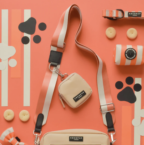 Cocopup London - Bag Strap - Orange Stripes