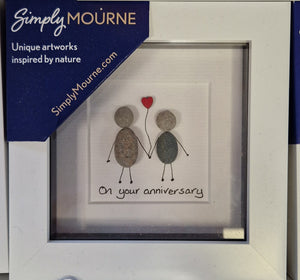 Simply Mourne Your Anniversary White Frame