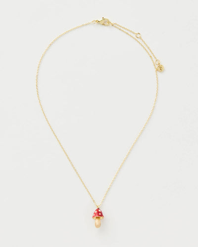 Fable - Enamel Mushroom Necklace