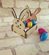 Funky Deer Wooden Easter Egg Basket