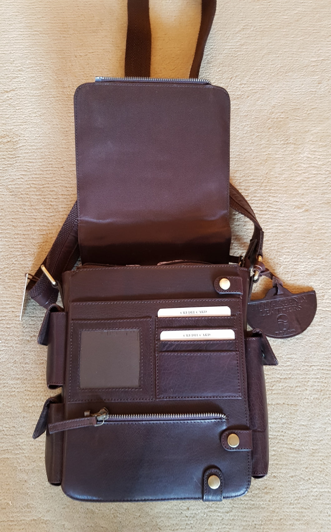 Tinnakeenly Utility Bag TK10331 - Structured, Lined Leather Bag