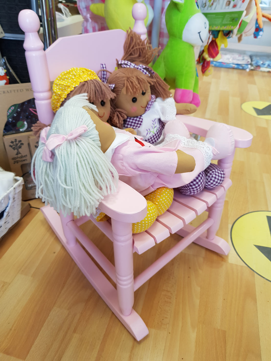 Wooden rocker best sale chair toy