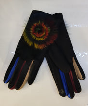 Cotton/viscose Gloves with Pom Pom