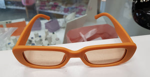 Sparkle Mode Sunglasses UV400 Orange Square Frame
